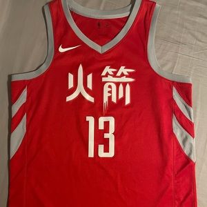 Authentic NBA Chinese New Year James Harden Jersey